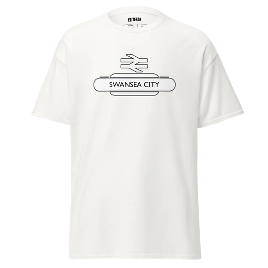 Swansea City Railway Sign T-Shirt - Elite Fan