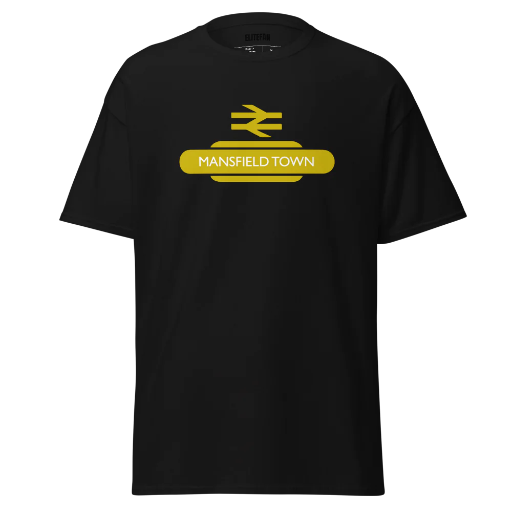 Mansfield Town Railway Sign T-Shirt - Elite Fan