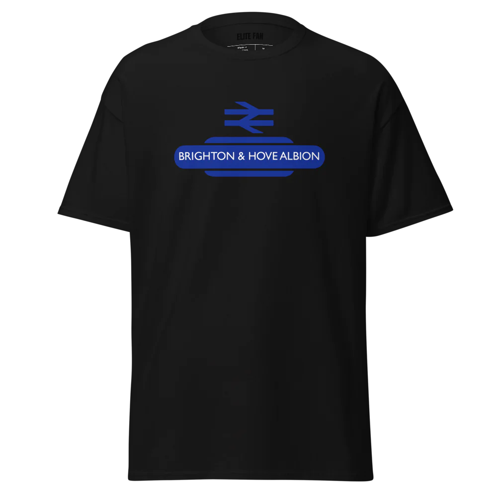 Brighton and Hove Albion Railway Sign T-Shirt - Elite Fan