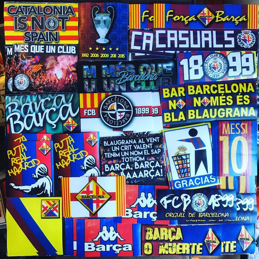 100 x Barcelona Stickers - Elite Fan