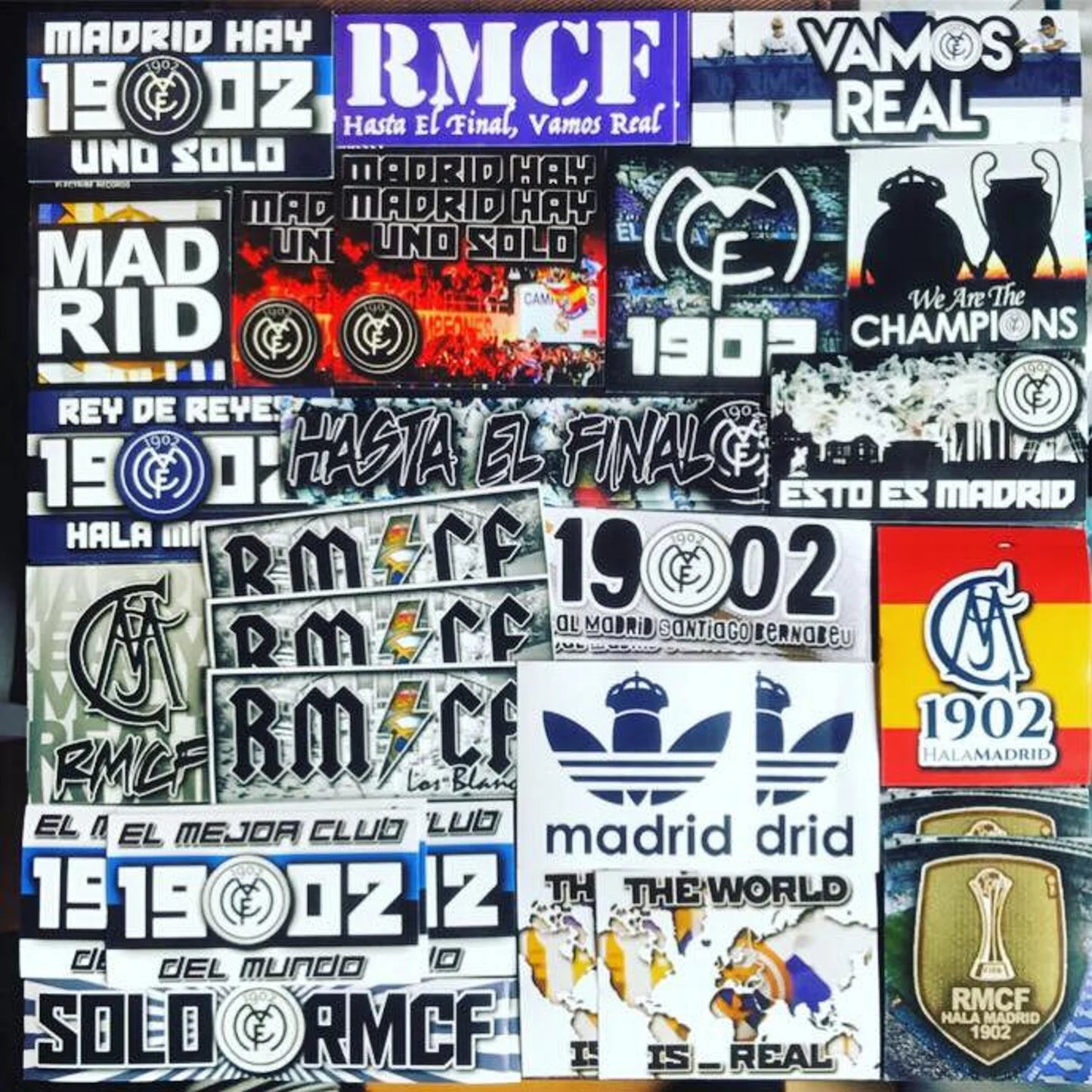 100 x Real Madrid Stickers - Elite Fan