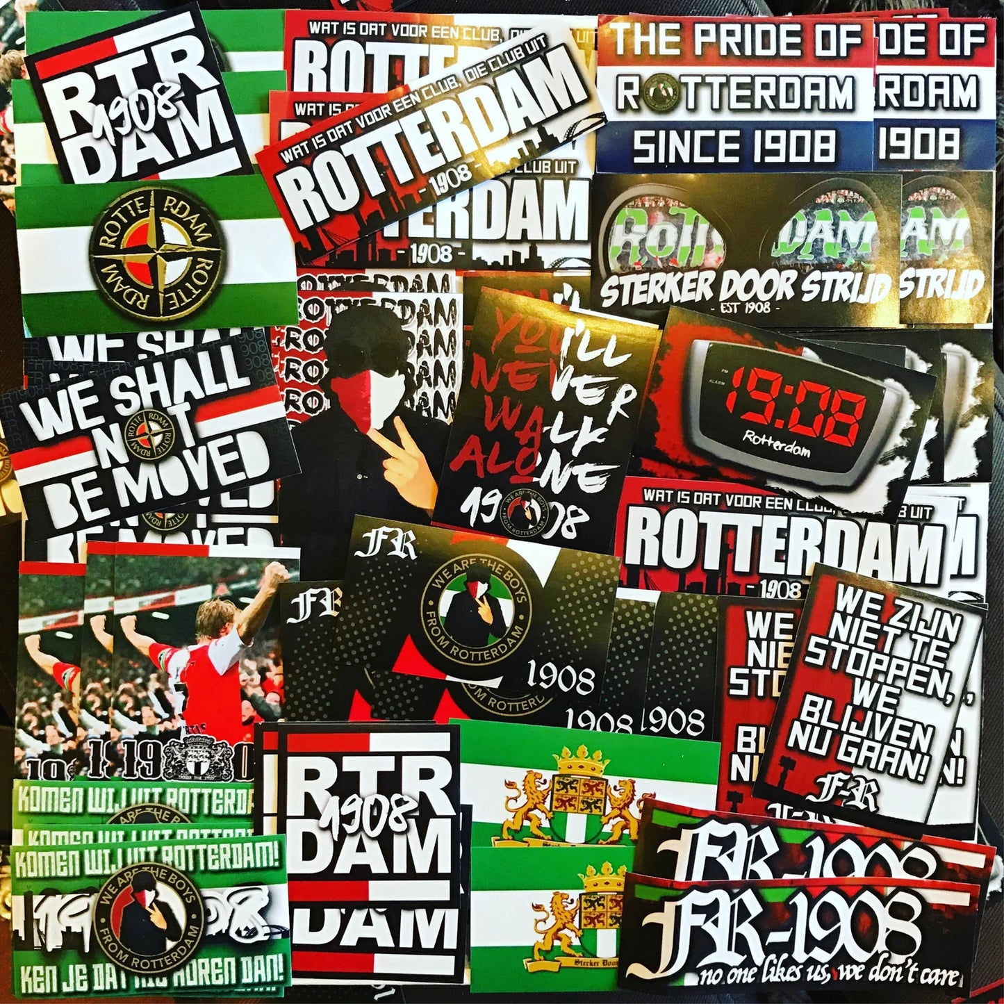 100 x Feyenoord Stickers - Elite Fan