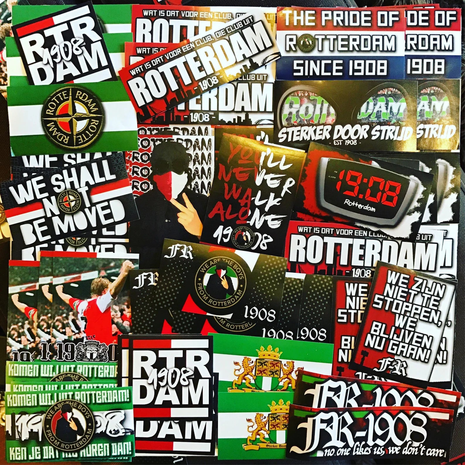 100 x Feyenoord Stickers - Elite Fan