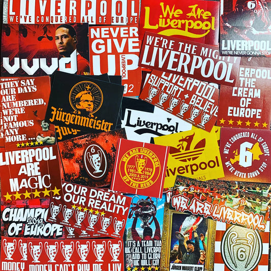 100 x Liverpool Stickers - Elite Fan