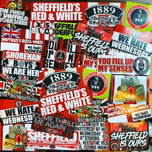 100 x Sheffield United Stickers - Elite Fan