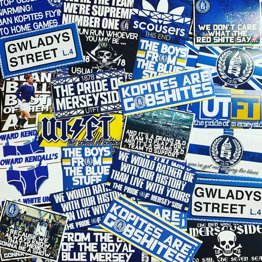 100 x Everton Stickers - Elite Fan