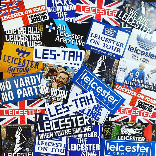 100 x Leicester City Stickers - Elite Fan