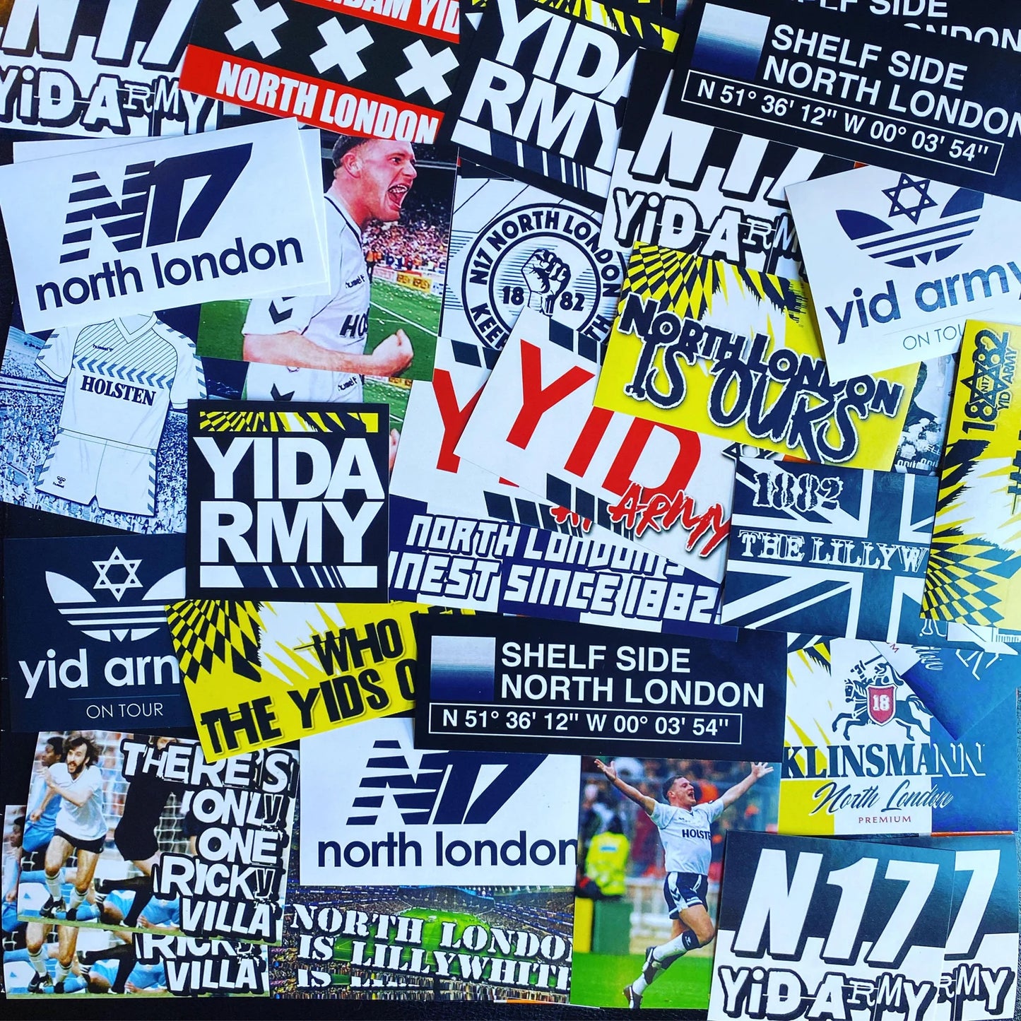 100 x Tottenham Hotspur Stickers - Elite Fan