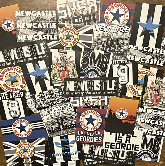 100 x Newcastle United Stickers - Elite Fan