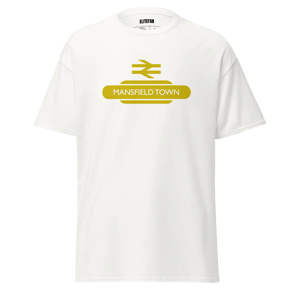 Mansfield Town Railway Sign T-Shirt - Elite Fan