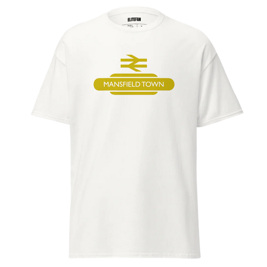 Mansfield Town Railway Sign T-Shirt - Elite Fan