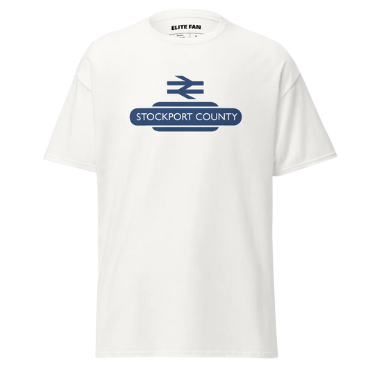 Stockport County Railway Sign T-Shirt - Elite Fan